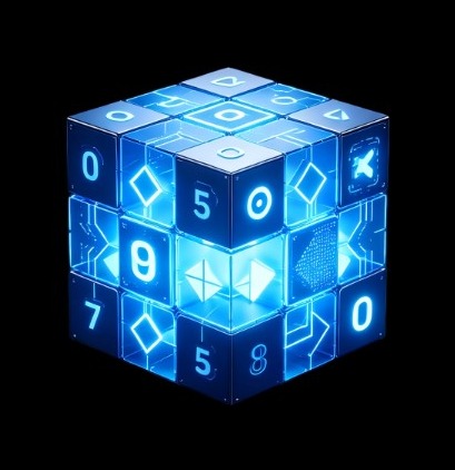 AICUBE · AI 魔方 立体发光魔方图标